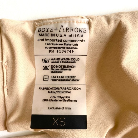 BOYS + ARROWS “Jackson” Bikini (**TOP ONLY**) in Nude / Bare NWT! - Picture 4 of 4